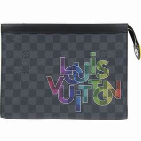 Louis Vuitton Damier Graphite Coated Canvas Pochette Voyage MM Yallow N60307