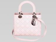 Dior Lady Dior Cannage Lambskin Leather In Pink D3024