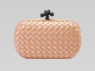 Bottega Veneta Impero Ayer Intreciatto Silk Weave Nude BGV41375