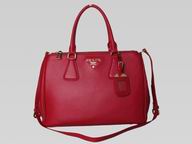 Prada Saffiano Lux Calfskin Tote Bag in Red (medium) PR242122