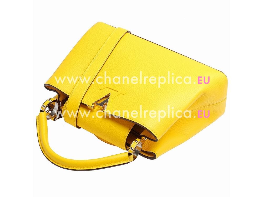 Louis Vuitton Taurillon Capucines BB Bag Yellow M94677