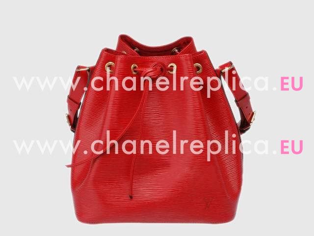 LOUIS VUITTON EPI LEATHER PETIT NOE RED M5901E