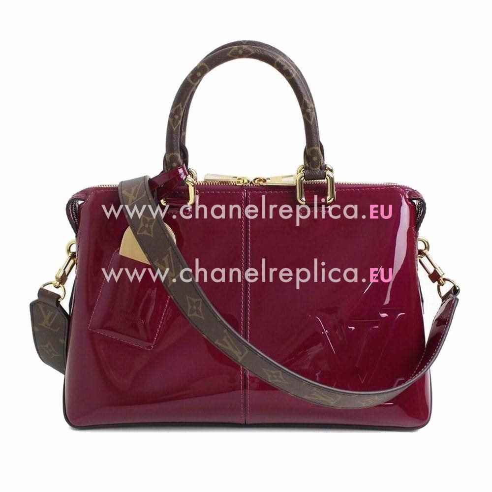 Louis Vuitton Embosses Logo Calfskin Tote Miroir Bag Magenta M54640