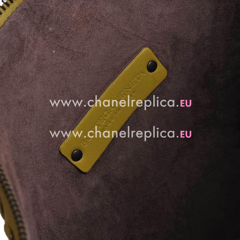 Bottega Veneta Classic Intrecciato Nappa Weave Shoulder Bag In Mustard B5265774