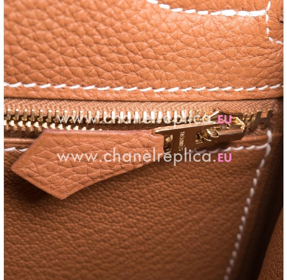 Hermes Kelly 28cm Gold Togo Leather Gold Hardware Hand Sew Bag HK1028GTK