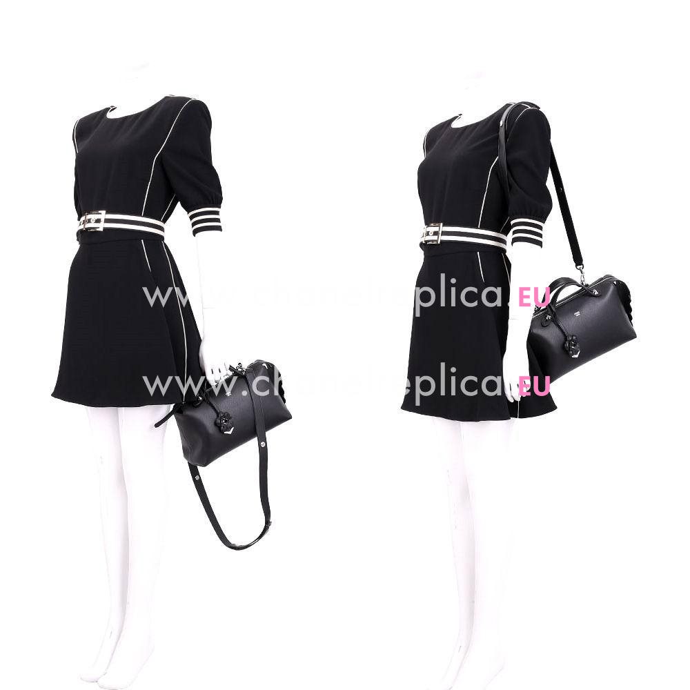 Fendi By The Way Calfskin Handle/Shoulder Bag Black F6120707