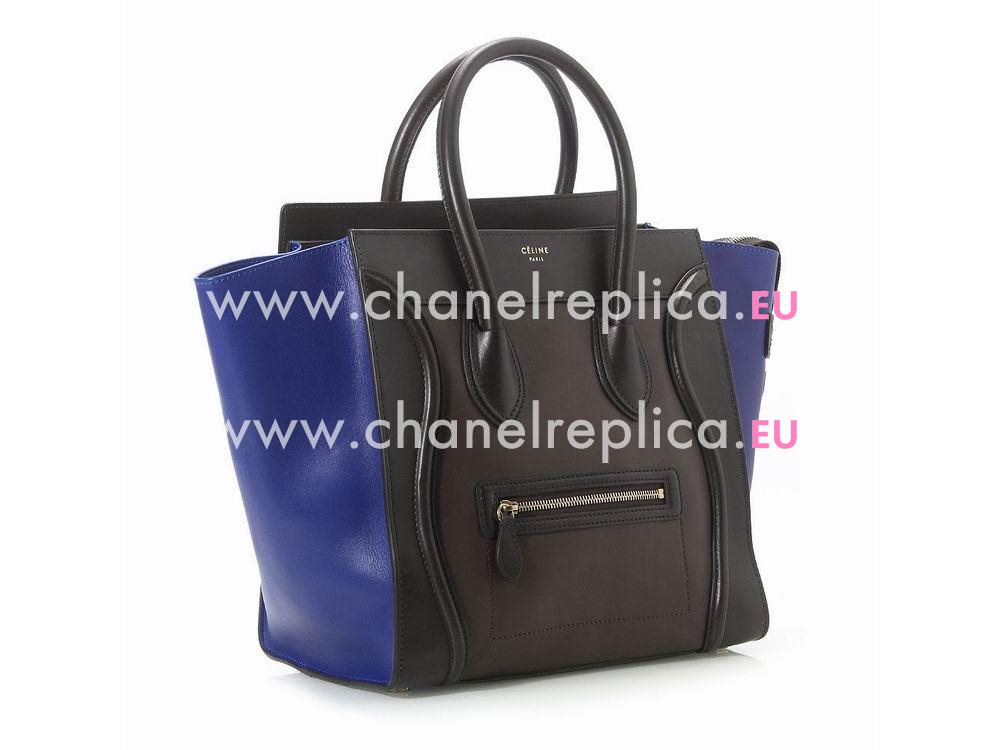 Celine Mini Luggage Bag Medium Size Navy Blue CE46733