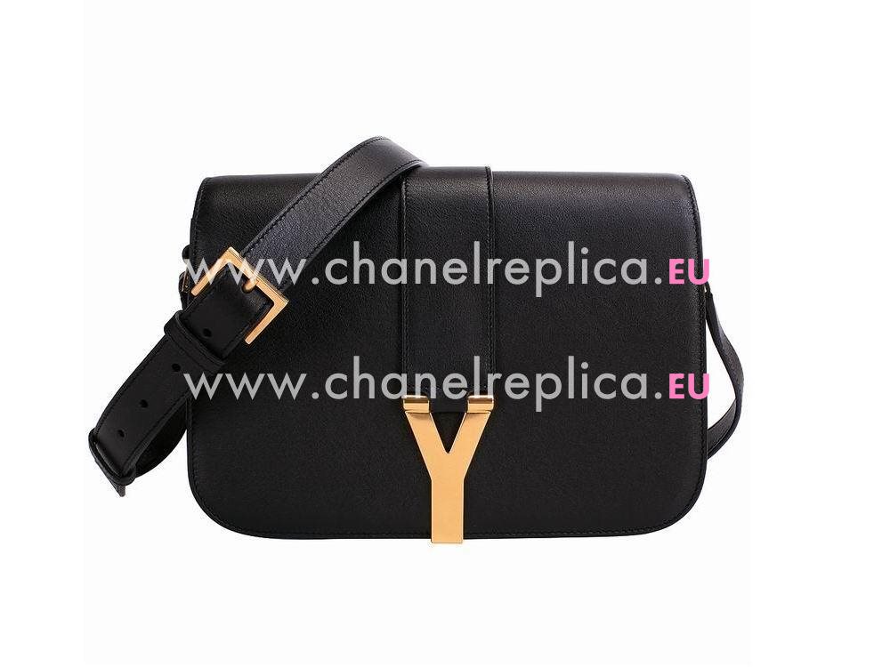 YSL Saint Laurent Cabas Monogram Y Calfskin Bag In Black YSL5265755