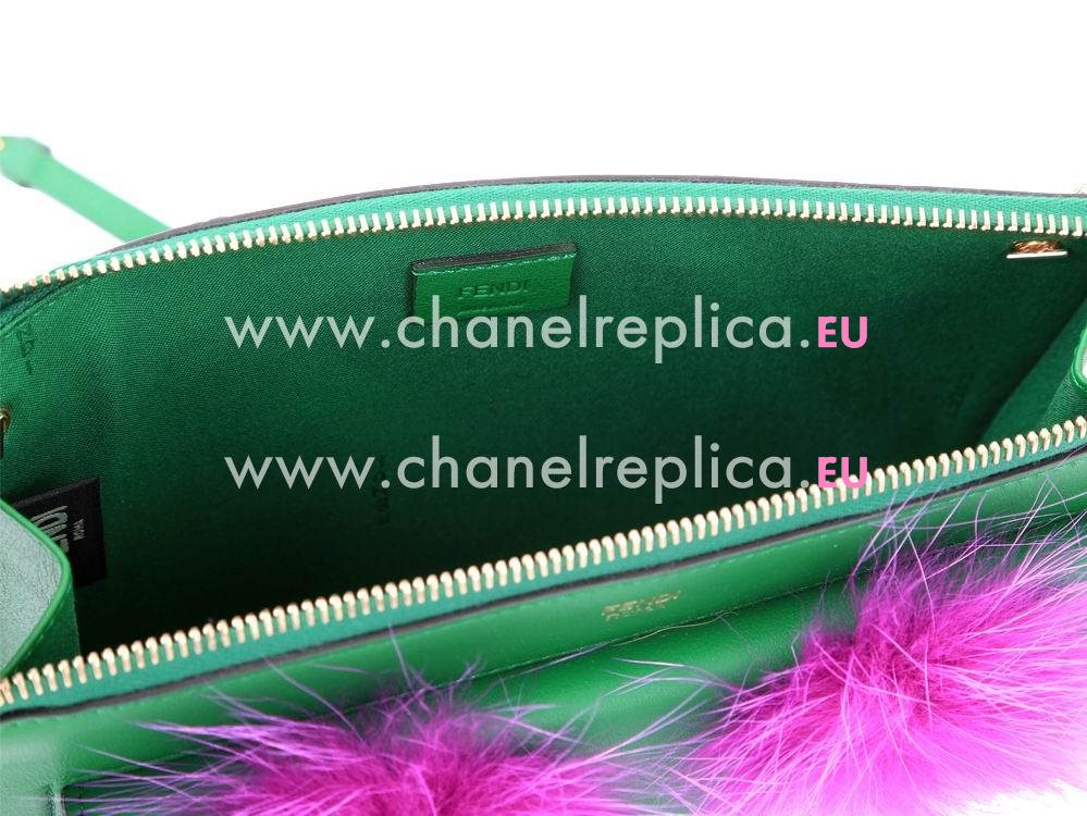 Fendi Petite 2Jours Bag Bugs Mini Cowhide Hand/shouldbag Green FBD757C45