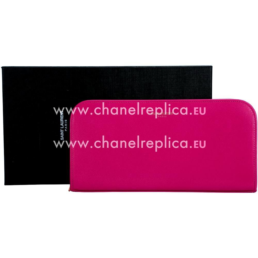 YSL Saint Laurent Calfskin Y Wallets In Pink YSL4899201