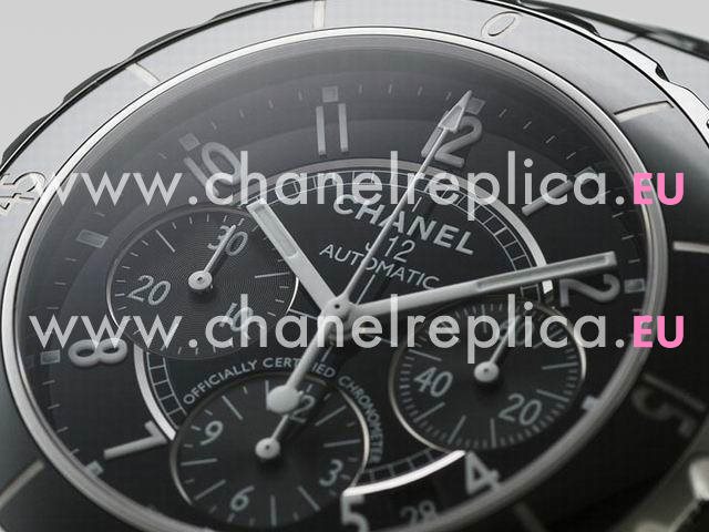 CHANEL J12 Black Dial Ceramic Automatic Chronograph H0940