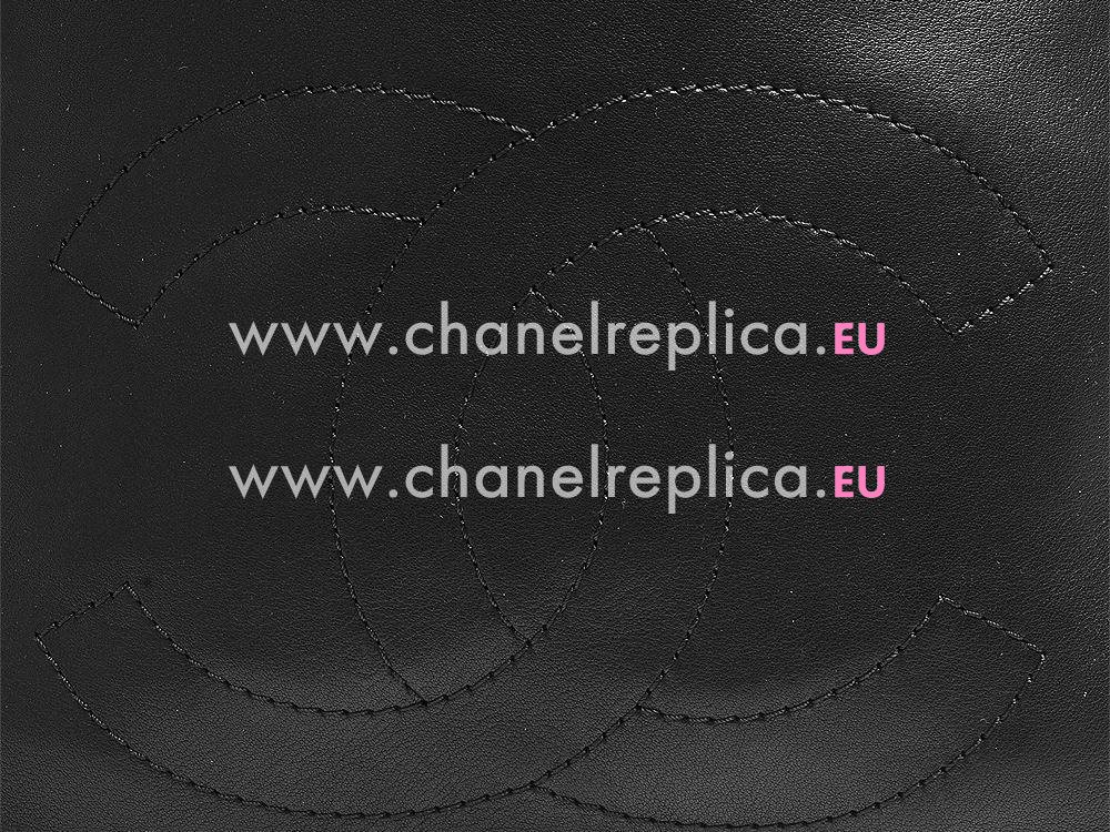 Chanel 2015 Fall Winter Anti-Calfskin Packbag In Black A59888