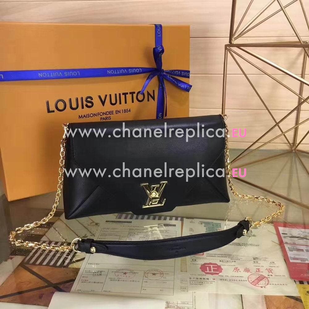 Louis Vuitton Love Note Chain Shoulder Bag Noir M54500