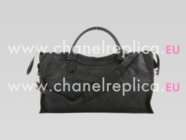 Balenciaga Part-Time Planet Small Stud Bag Carbon Black 168028CB