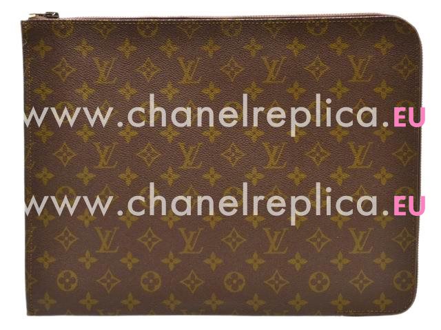 Louis Vuitton Monogram Canvas Poche Documents Khaki M53456