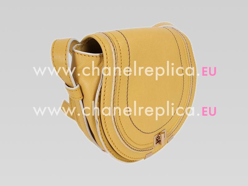 CHLOE Marcie Mini Lambskin Crossbody Bag Yellow C456471