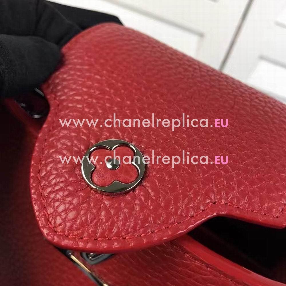 Louis Vuitton Capucines Nano Taurillon Leather Bag In Red M612152