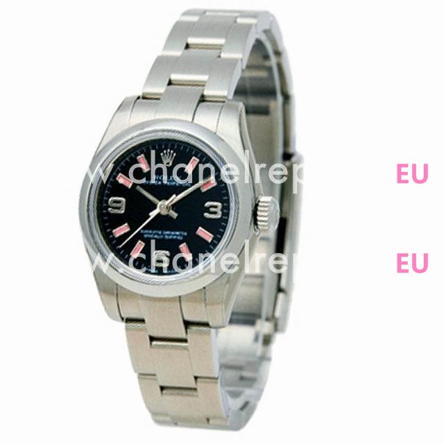 Rolex Automatic 26mm Stainless Steel Lady Watch Black R176200
