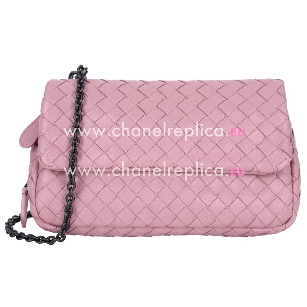 Bottega Veneta Crossbody Nappa Woven Shouldbag Pink B6110309