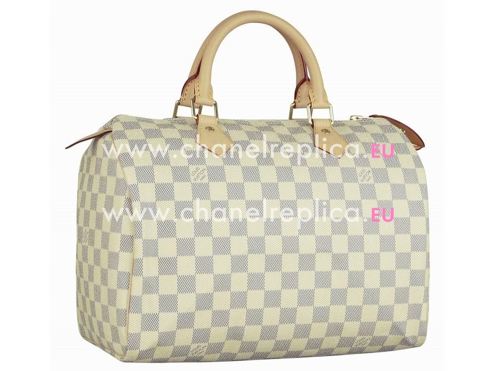 Louis Vuitton Damier Azur Canvas Speedy 30 Boston Bag N41370