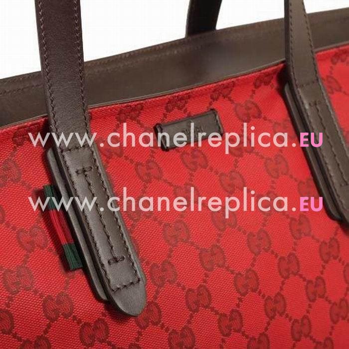 Gucci Classic Calfskin Tote Bag In Red G6111519