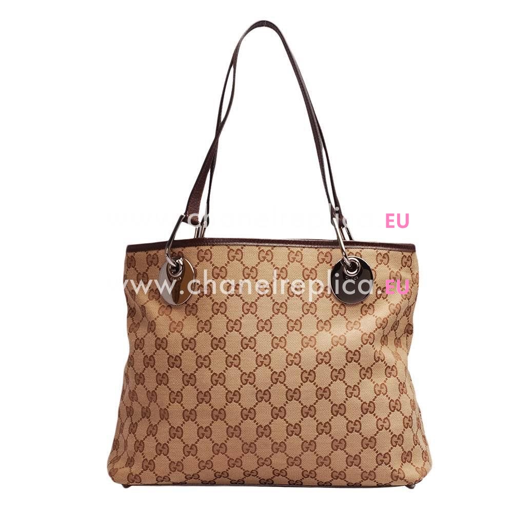 Gucci Classic GG PVC Tote Bag In Coffee G5167633