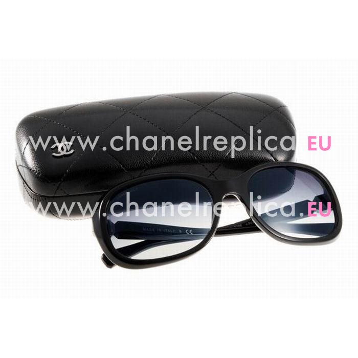 Chanel Metal Plastic Frame Sunglasses Black A7082804