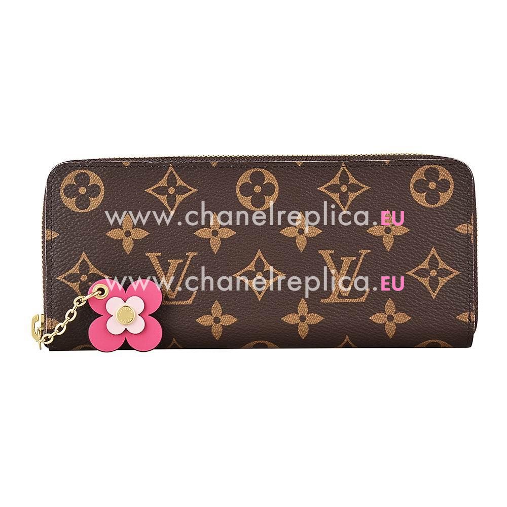 Louis Vuitton Monogram Canvas Clemence Wallet M64201