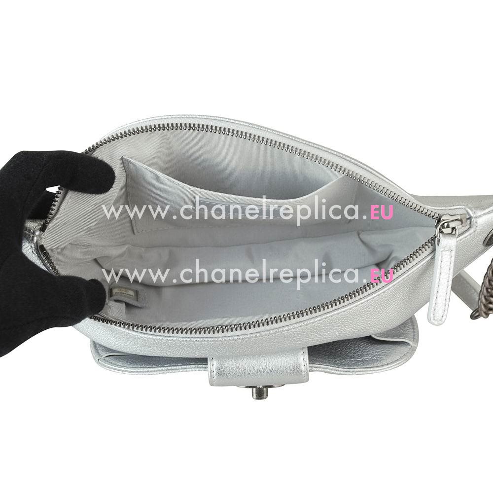 Chanel Classic Lambskin Anti-silver Hardware Pocket Bag Silvery A163B28