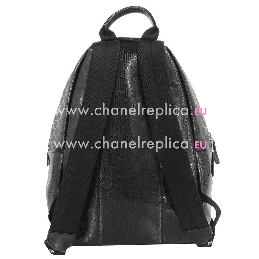 Gucci Classic GG Imprime PVC Backpack Bag In Black G4776165