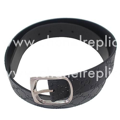 Gucci Anti-Silver Pin Buckle Embossed Cowhide Belt G5157622