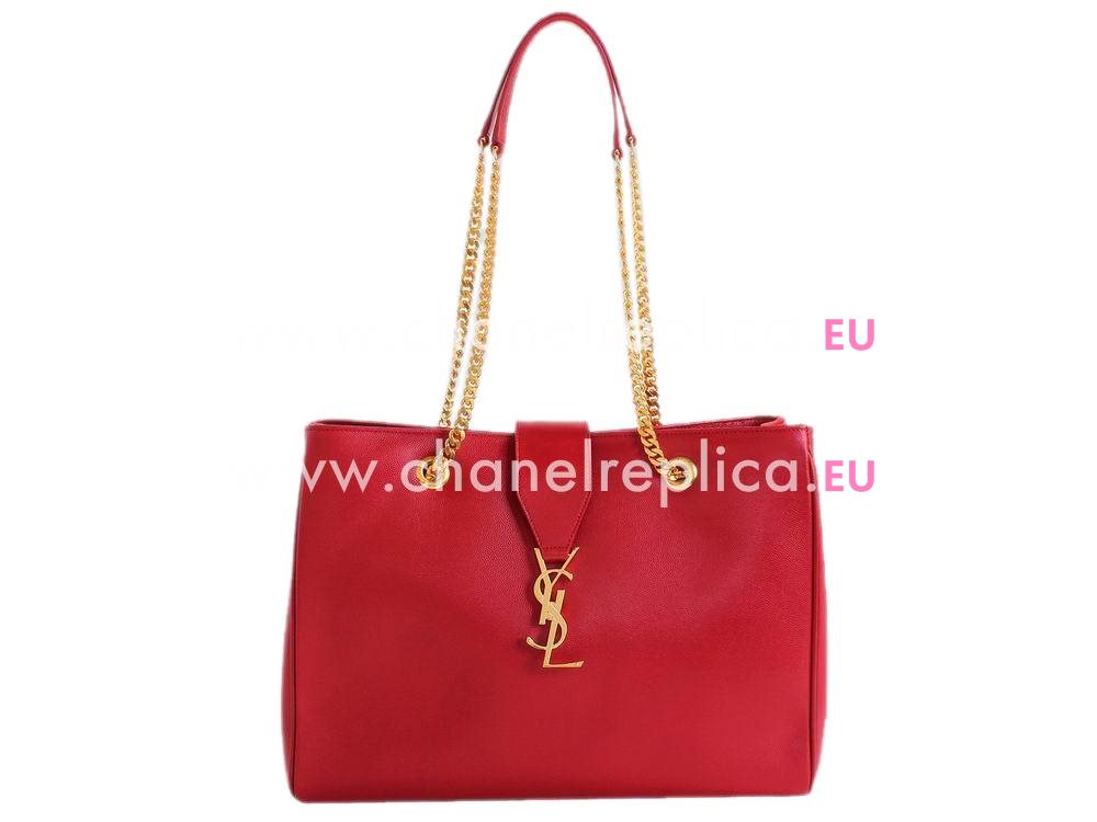 YSL Saint Laurent Calfskin Y Bag In Red YSL34206525