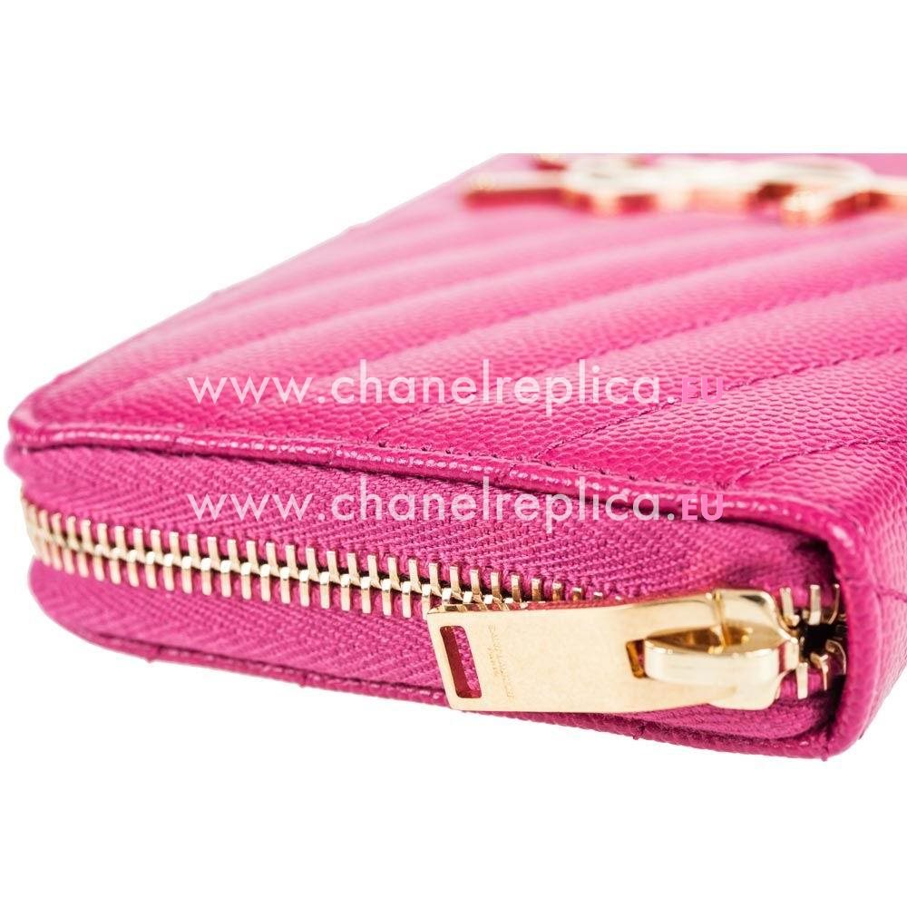 YSL Saint Laurent Caviar Calfskin Wallets In Pink YSL5350299