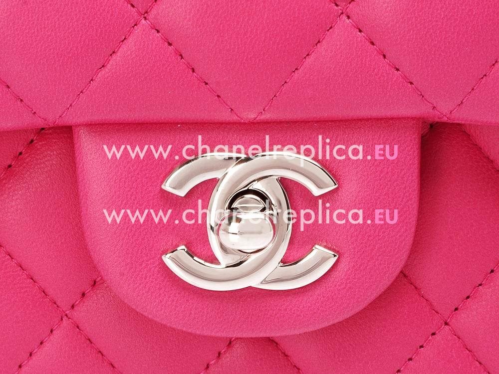 Chanel Lambskin Mini Coco Bag In Peach Red A598895