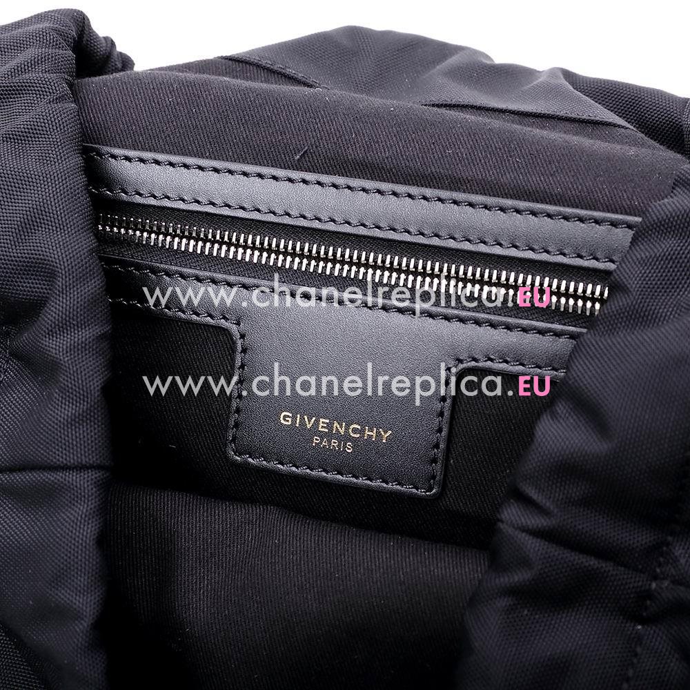 Givenchy Rider Nylon PU Leather Backpack In Black G7021509
