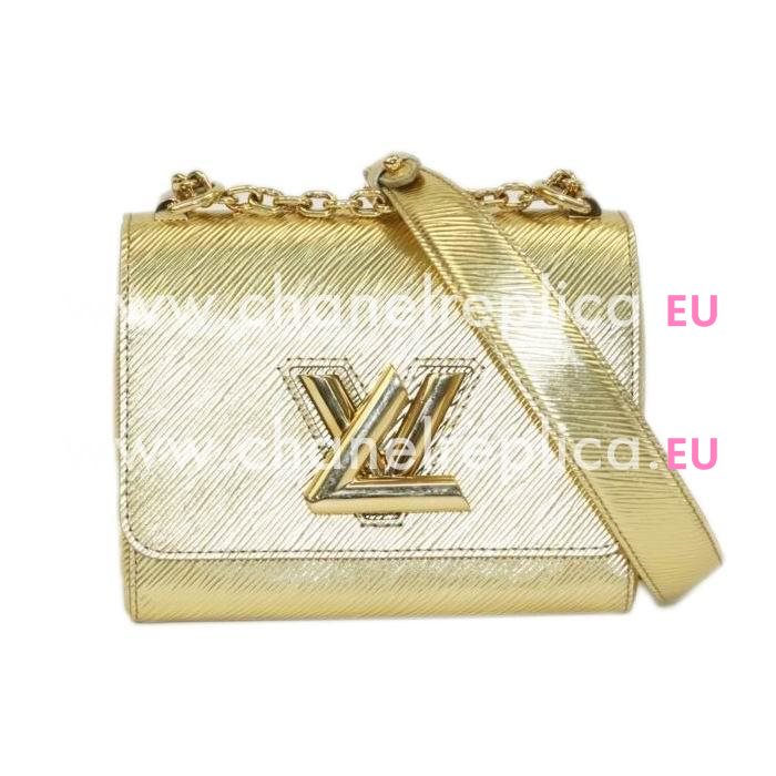 Louis Vuitton Twist Epi Leather Bag PM Gold M50524