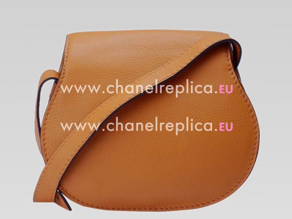 CHLOE Nano Marcie Calfskin Saddle Bag Light Caramel C483353