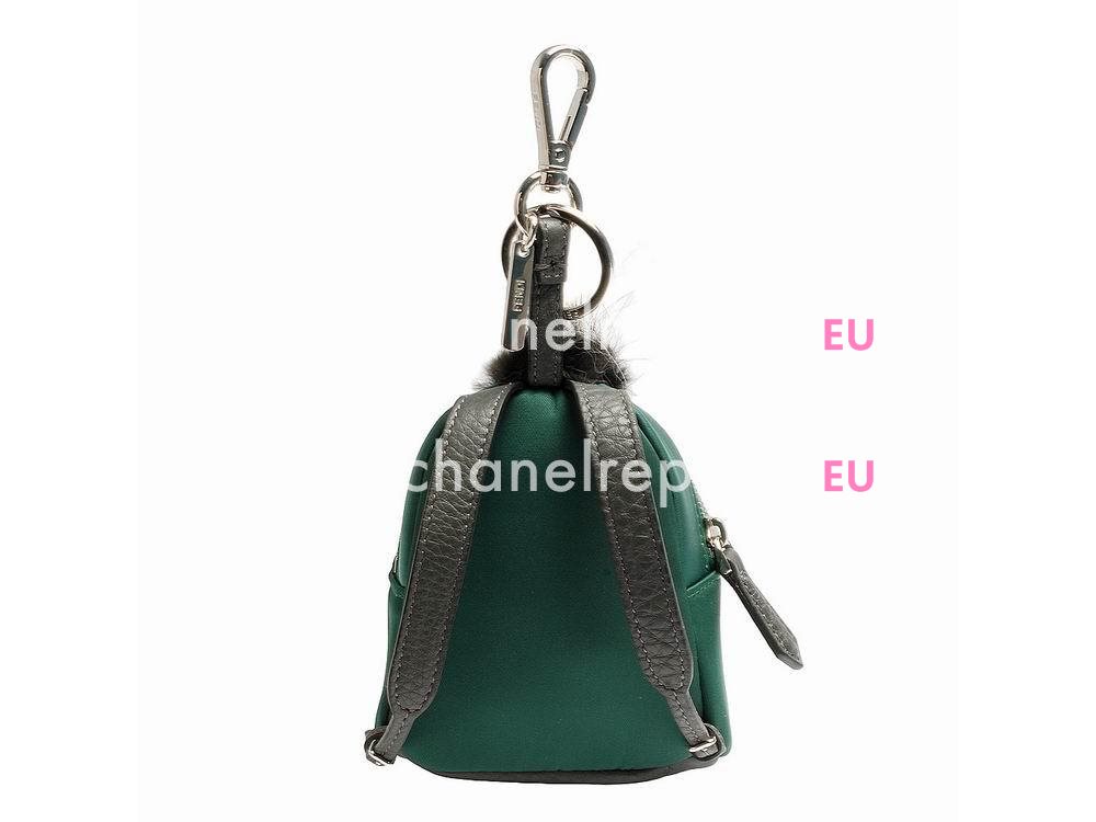 FENDI Classic Bag Bugs The Fox Pendant Black/Green F1548748