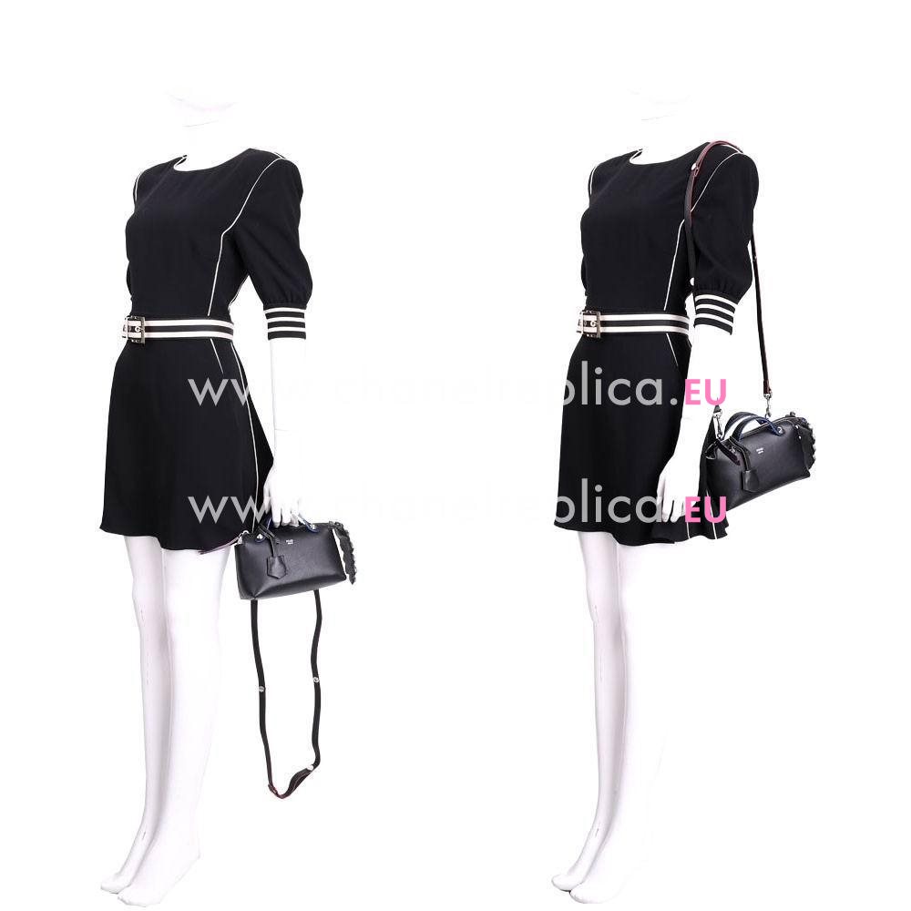 Fendi By The Way Calfskin Handle/Shoulder Bag Black F6120705