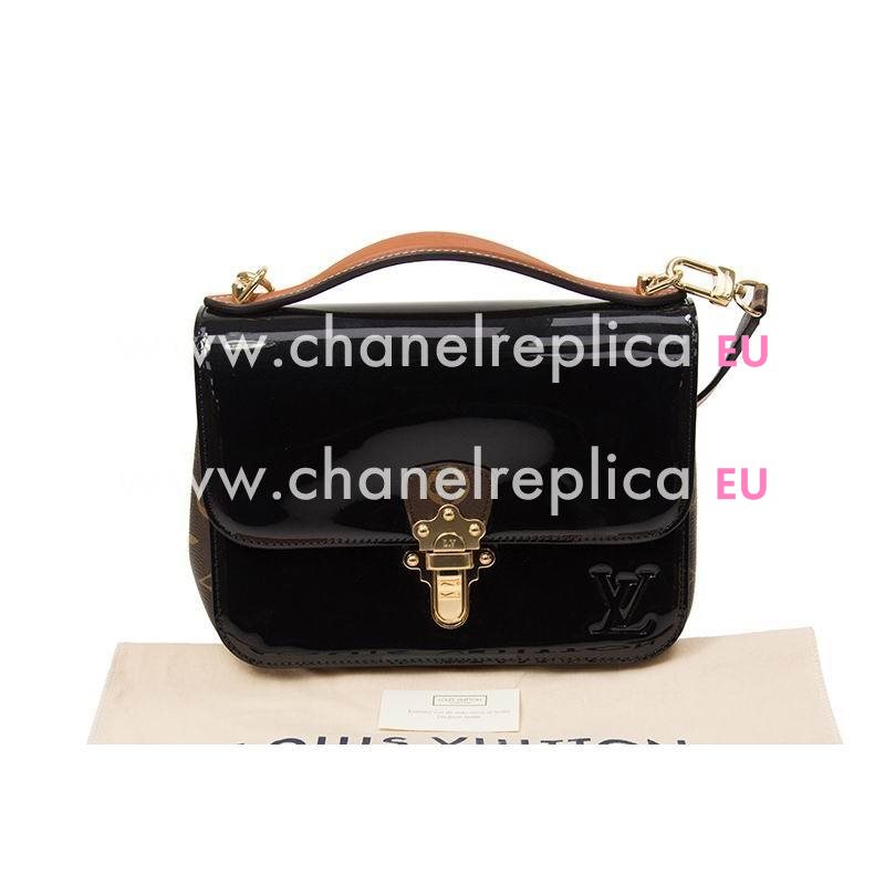 Louis Vuitton Smooth Patent Leather Cherrywood BB Black M51953
