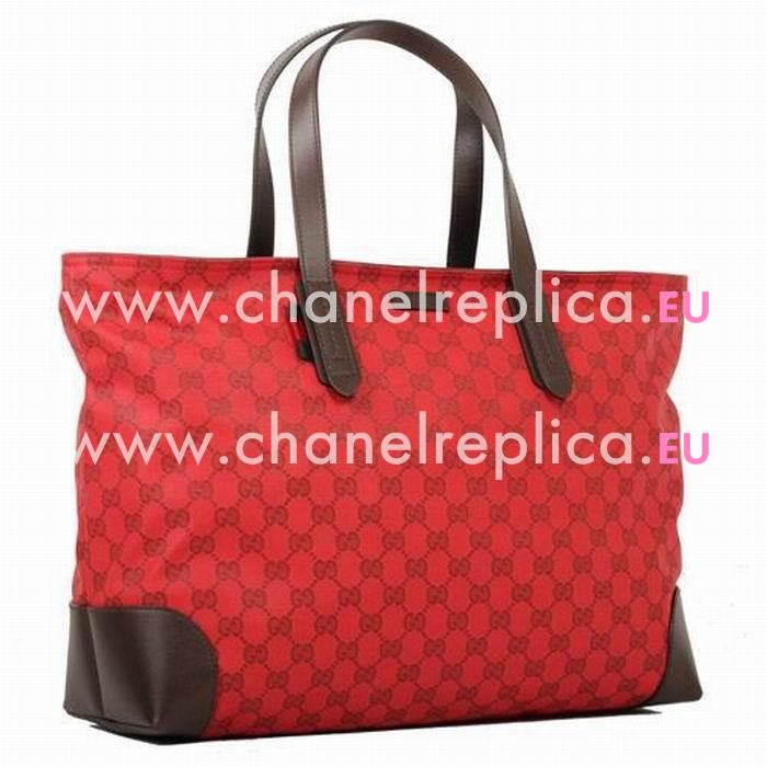 Gucci Classic Calfskin Tote Bag In Red G6111519