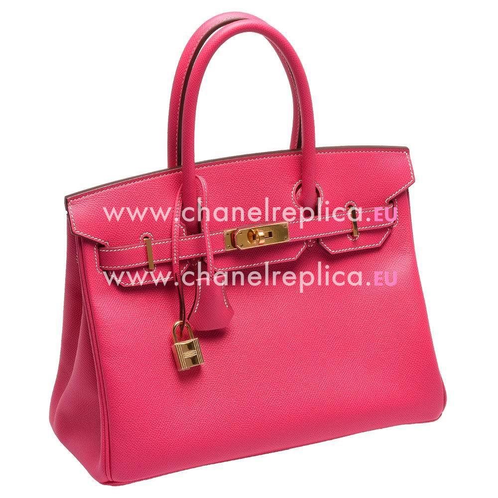 Hermes Birkin Epsom 30cm Calfskin Handbag Candy Pink H7122602