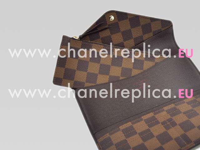 Louis Vuitton Damier Ebene Canvas Josephine Wallet N63018