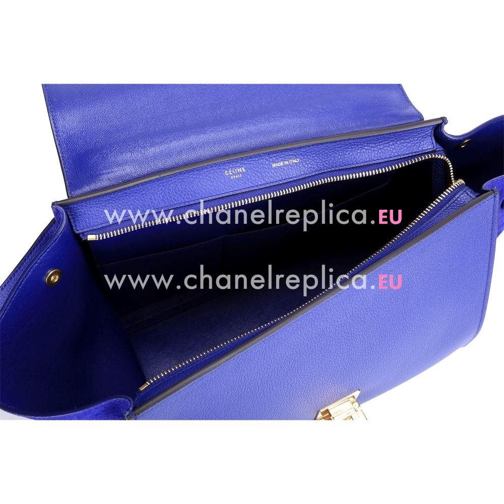 Celine Trapeze Calfskin Bag Blue CE58U35
