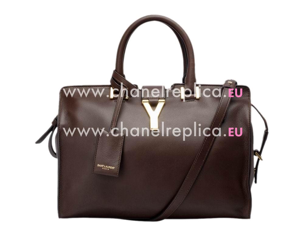 YSL Petit Cabas Chyc Y Calfskin Doctor Small Bag DeepCoffee YSL465069