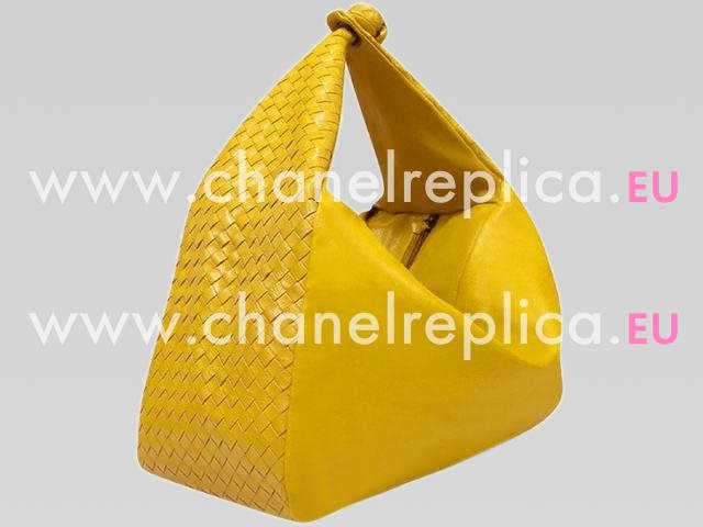 Bottega Veneta Intrecciato Nappa Weave Large Veneta Yellow BVb015