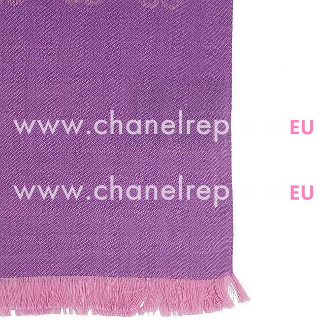 Gucci G Logo Wool Scarf Pink Purple G6102803