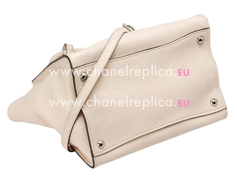 Prada Saffiano Glace Calfskin Triangle Logo Large Bag Link Pink PR524515