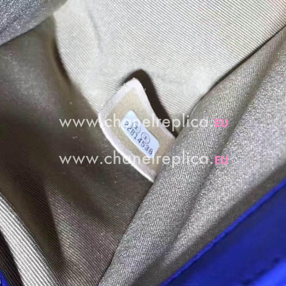 Chanel Classic Boy Lambskin Hand/Shoulder Bag Blue C7031702