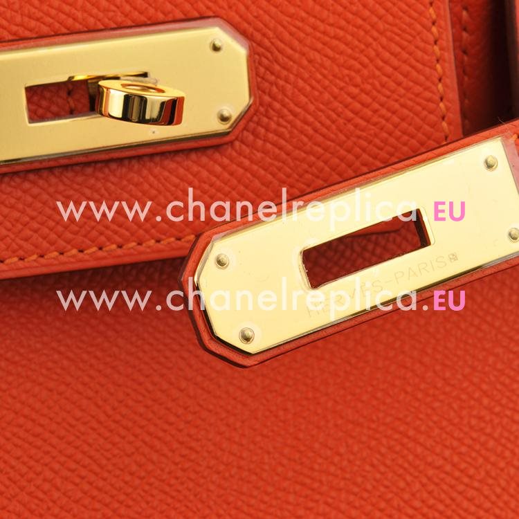 Hermes Birkin 30 9J Orange Epsom Leather Gold Hardware Hand Sew HB1030EPS